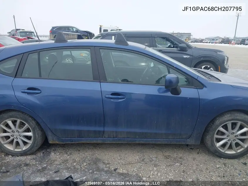 2012 SUBARU IMPREZA VIN JF1GPAC68CH207795 — фото 14