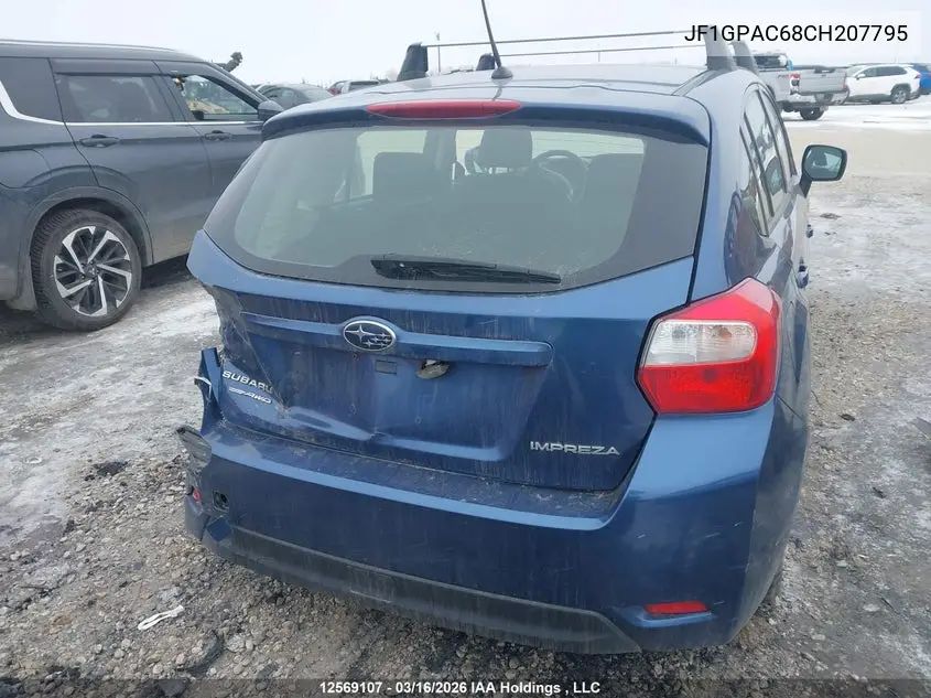 2012 SUBARU IMPREZA VIN JF1GPAC68CH207795 — фото 17