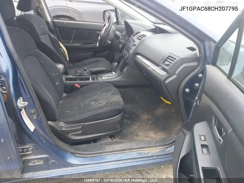 2012 SUBARU IMPREZA VIN JF1GPAC68CH207795 — фото 5