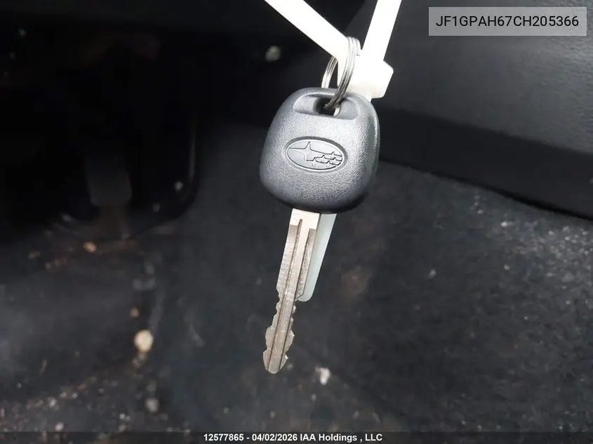 2012 SUBARU IMPREZA VIN JF1GPAH67CH205366 — фото 11