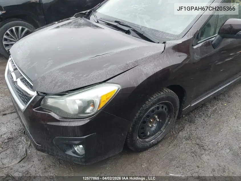 2012 SUBARU IMPREZA VIN JF1GPAH67CH205366 — фото 18