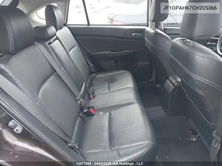 2012 SUBARU IMPREZA VIN JF1GPAH67CH205366 — фото 8