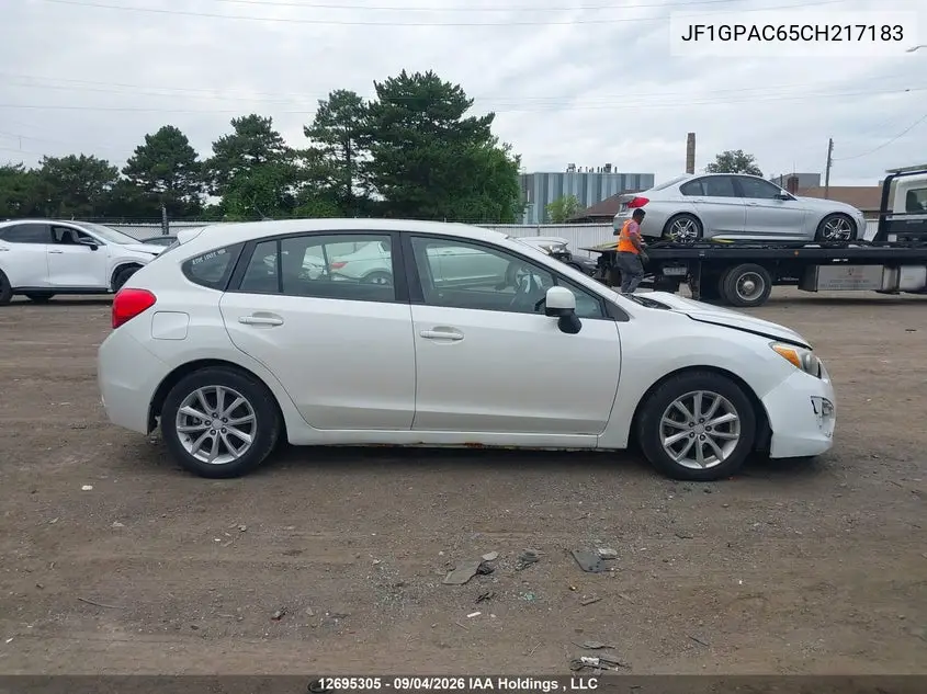 2012 SUBARU IMPREZA VIN JF1GPAC65CH217183 — фото 13