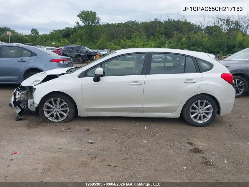 2012 SUBARU IMPREZA VIN JF1GPAC65CH217183 — фото 14