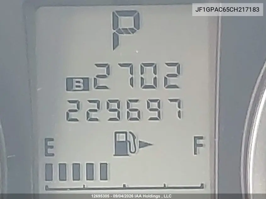 2012 SUBARU IMPREZA VIN JF1GPAC65CH217183 — фото 15