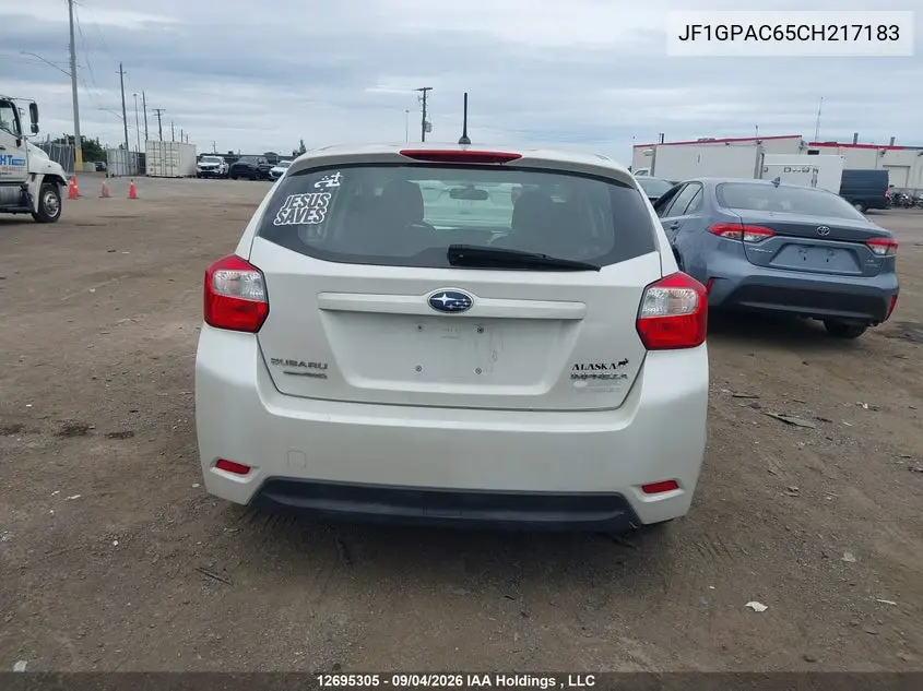 2012 SUBARU IMPREZA VIN JF1GPAC65CH217183 — фото 16