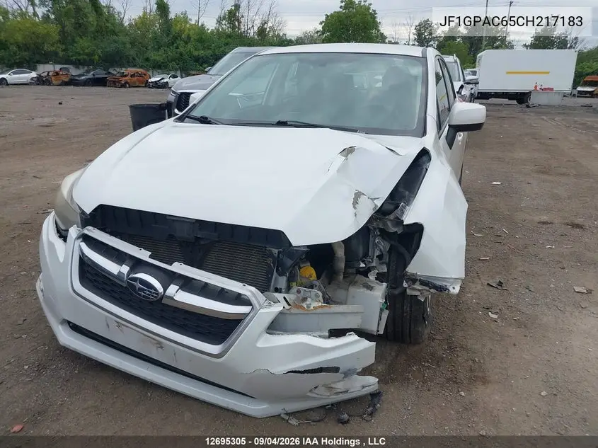 2012 SUBARU IMPREZA VIN JF1GPAC65CH217183 — фото 6
