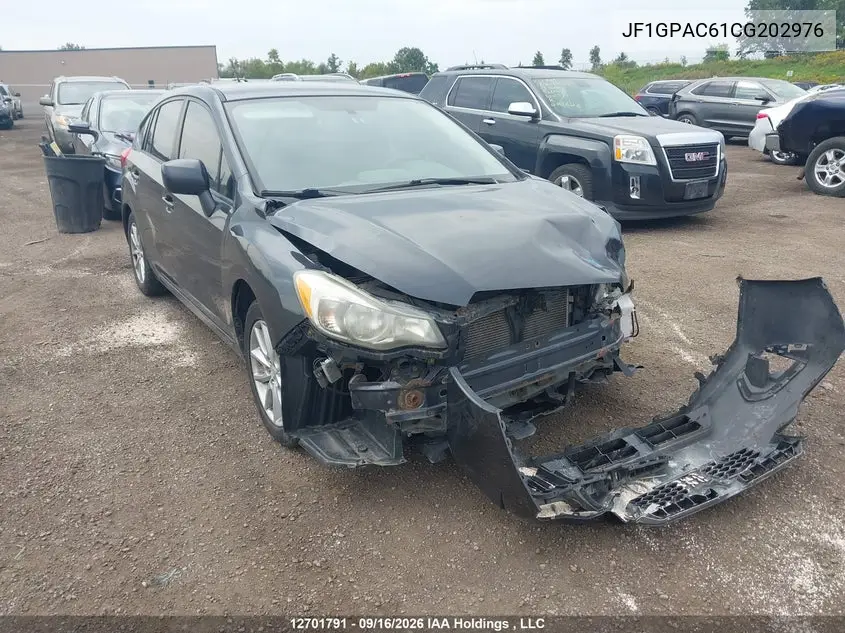 SUBARU IMPREZA 2012, VIN JF1GPAC61CG202976