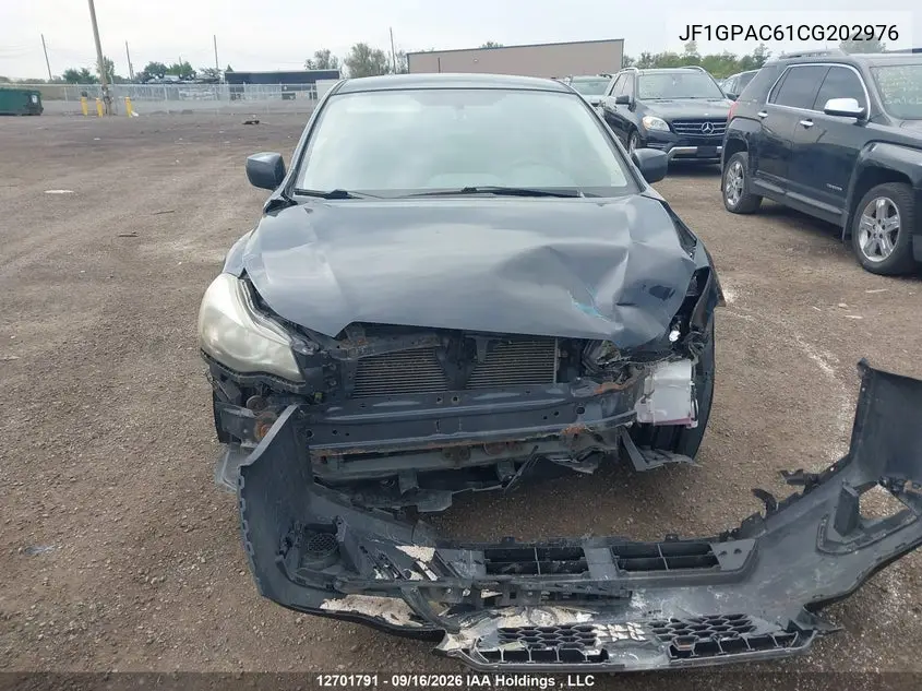 2012 SUBARU IMPREZA VIN JF1GPAC61CG202976 — фото 13