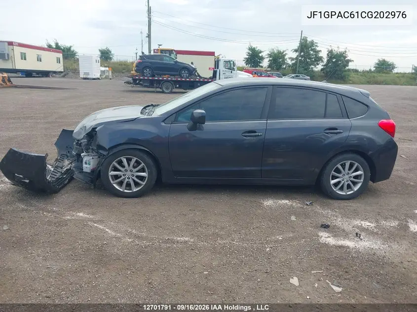 2012 SUBARU IMPREZA VIN JF1GPAC61CG202976 — фото 15