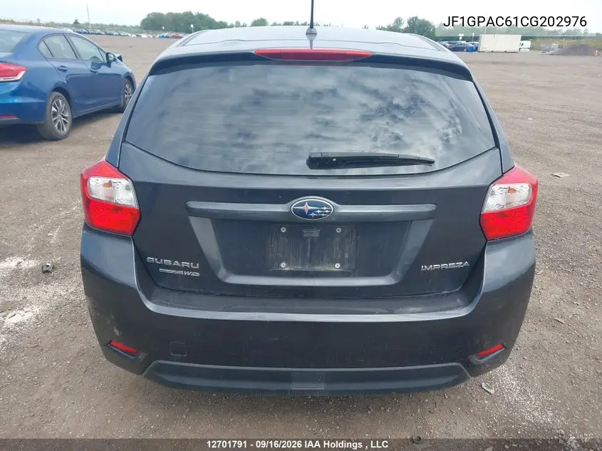2012 SUBARU IMPREZA VIN JF1GPAC61CG202976 — фото 17