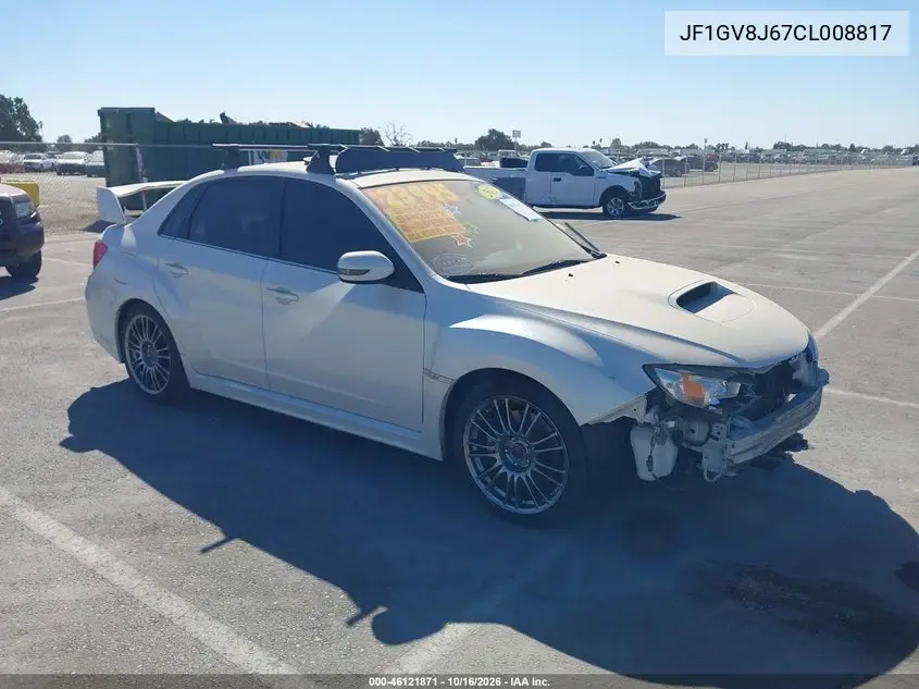 SUBARU IMPREZA 2012, VIN JF1GV8J67CL008817