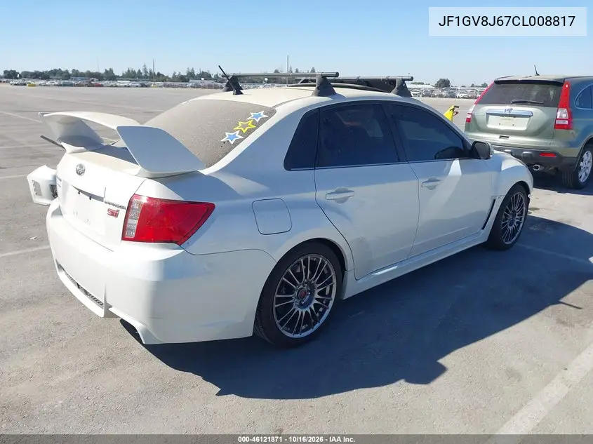 2012 SUBARU IMPREZA VIN JF1GV8J67CL008817 — фото 4