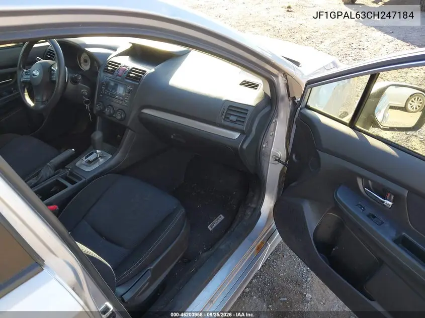 2012 SUBARU IMPREZA VIN JF1GPAL63CH247184 — фото 5