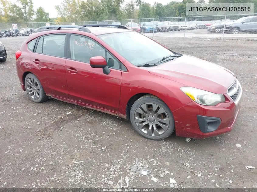 SUBARU IMPREZA 2012, VIN JF1GPAS6XCH205516