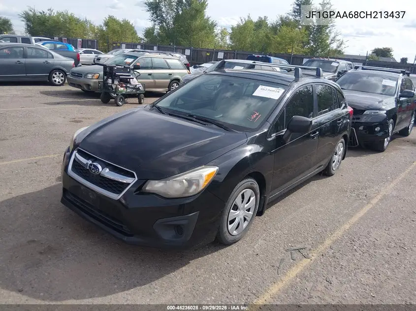 2012 SUBARU IMPREZA VIN JF1GPAA68CH213437 — фото 2