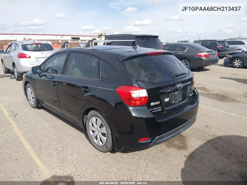 2012 SUBARU IMPREZA VIN JF1GPAA68CH213437 — фото 3