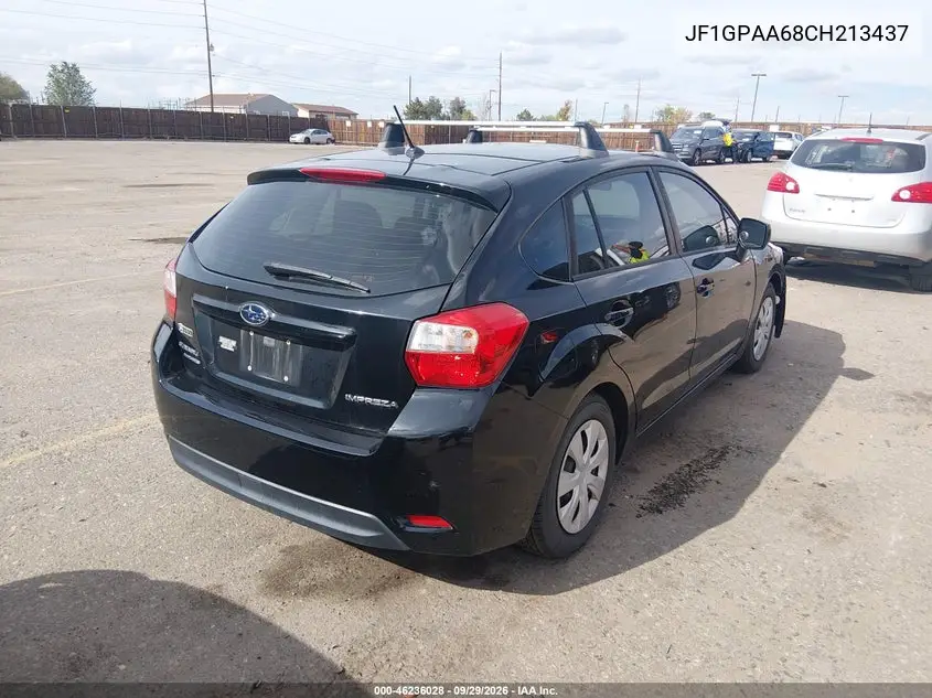 2012 SUBARU IMPREZA VIN JF1GPAA68CH213437 — фото 4