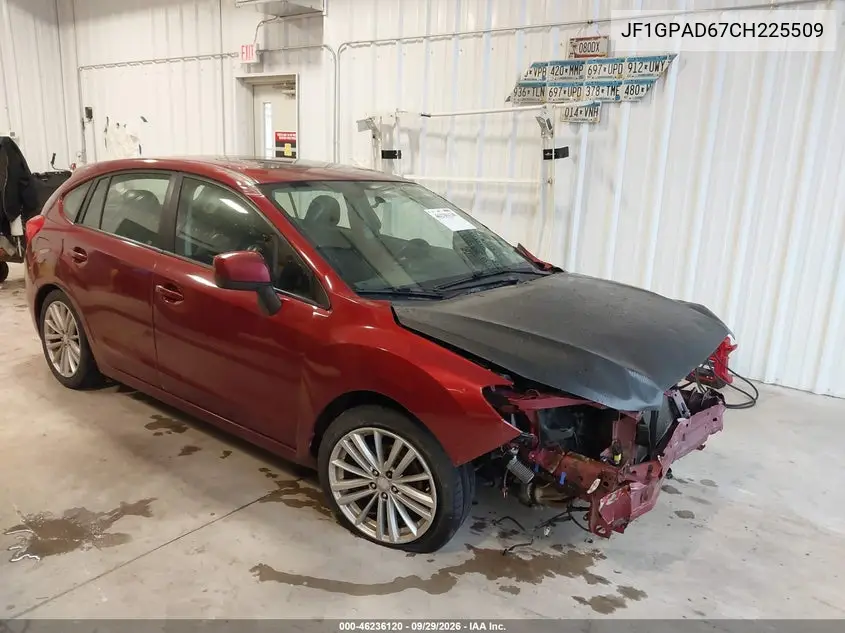 SUBARU IMPREZA 2012, VIN JF1GPAD67CH225509