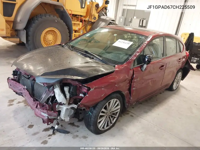 2012 SUBARU IMPREZA VIN JF1GPAD67CH225509 — фото 2