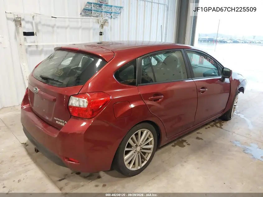 2012 SUBARU IMPREZA VIN JF1GPAD67CH225509 — фото 4