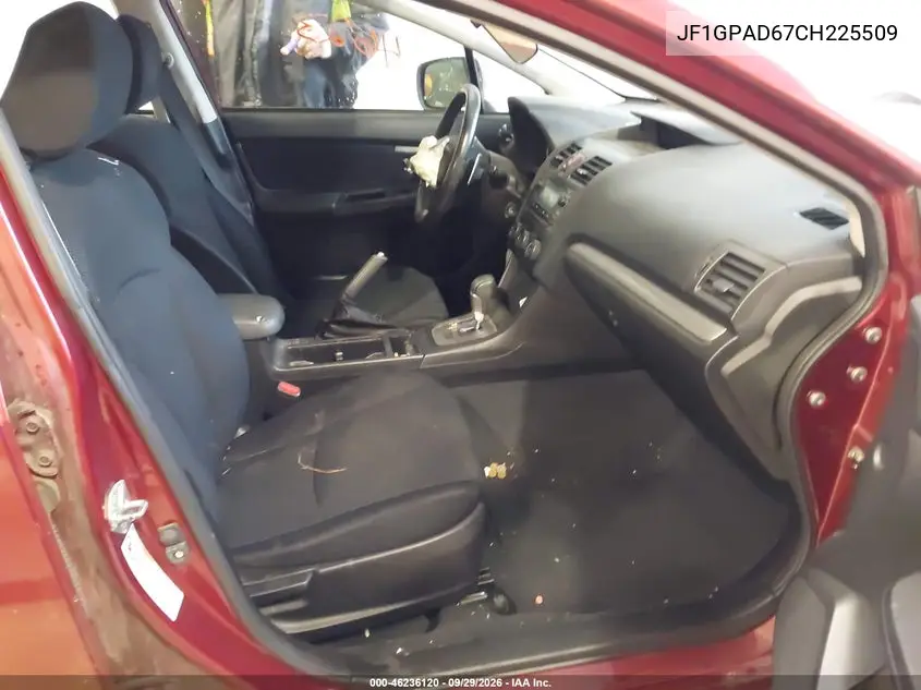 2012 SUBARU IMPREZA VIN JF1GPAD67CH225509 — фото 5