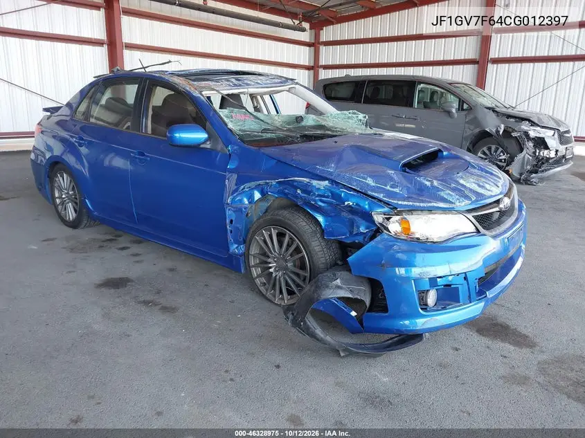 SUBARU IMPREZA 2012, VIN JF1GV7F64CG012397