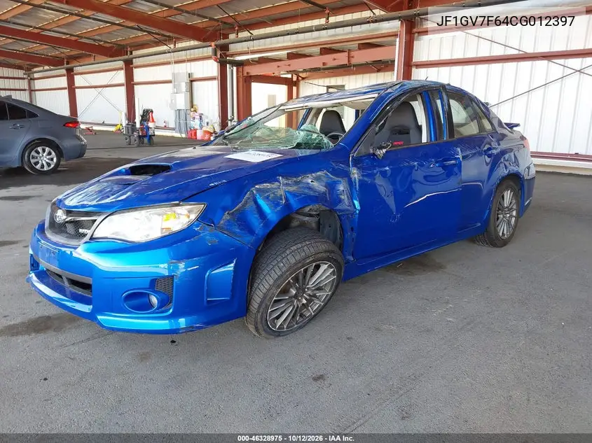 2012 SUBARU IMPREZA VIN JF1GV7F64CG012397 — фото 2