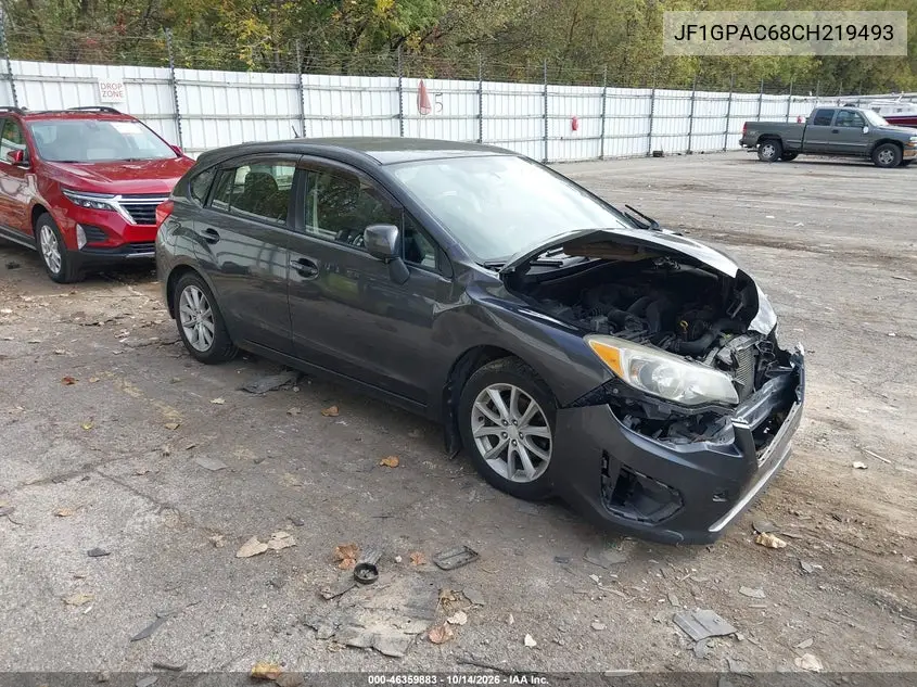SUBARU IMPREZA 2012, VIN JF1GPAC68CH219493