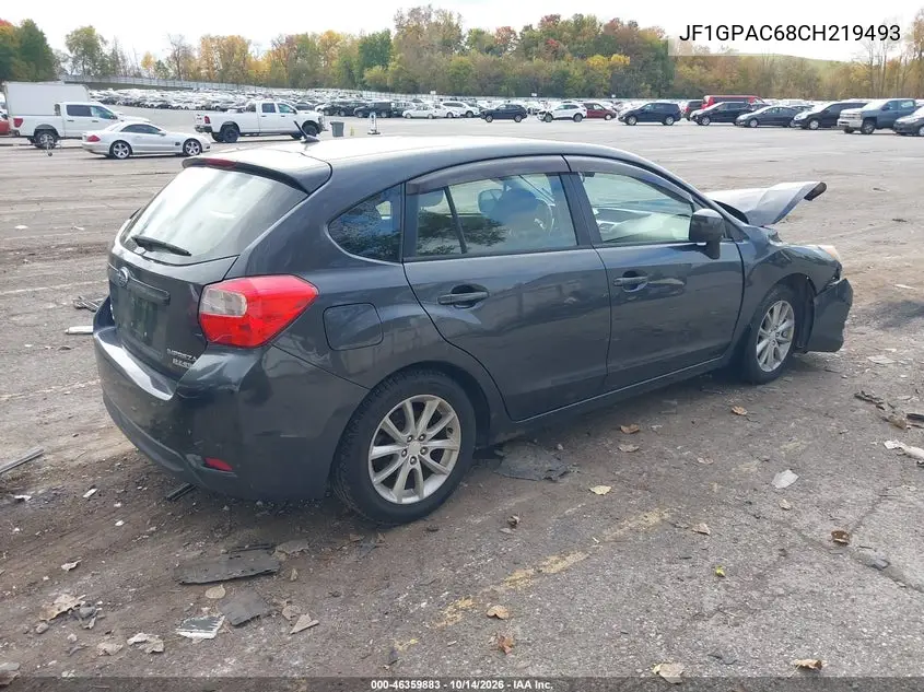 2012 SUBARU IMPREZA VIN JF1GPAC68CH219493 — фото 4