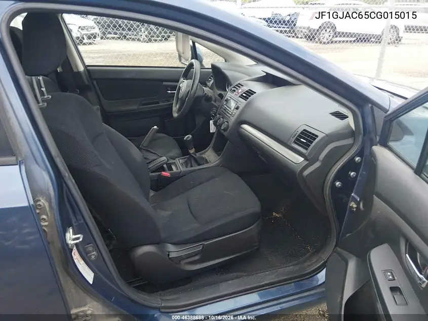 2012 SUBARU IMPREZA VIN JF1GJAC65CG015015 — фото 5