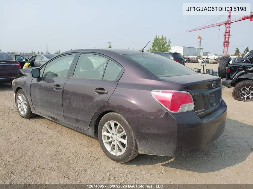2013 SUBARU IMPREZA VIN JF1GJAC61DH015198 — фото 3