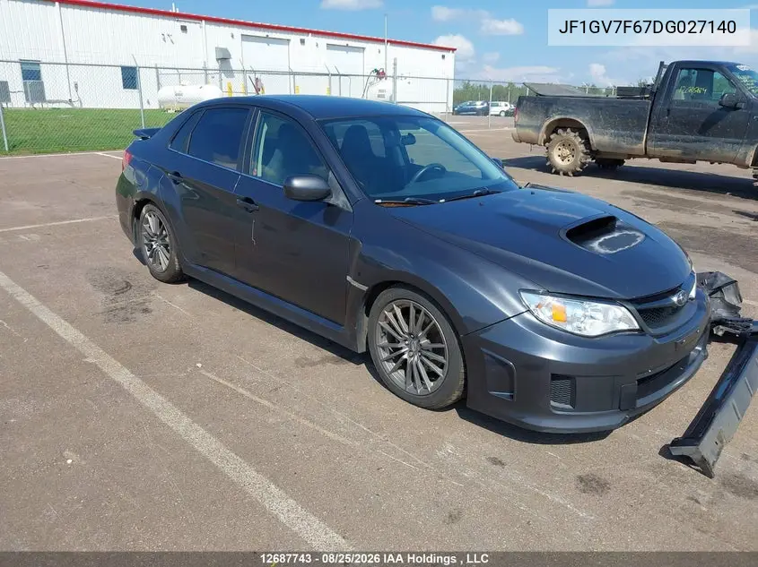 SUBARU IMPREZA 2013, VIN JF1GV7F67DG027140