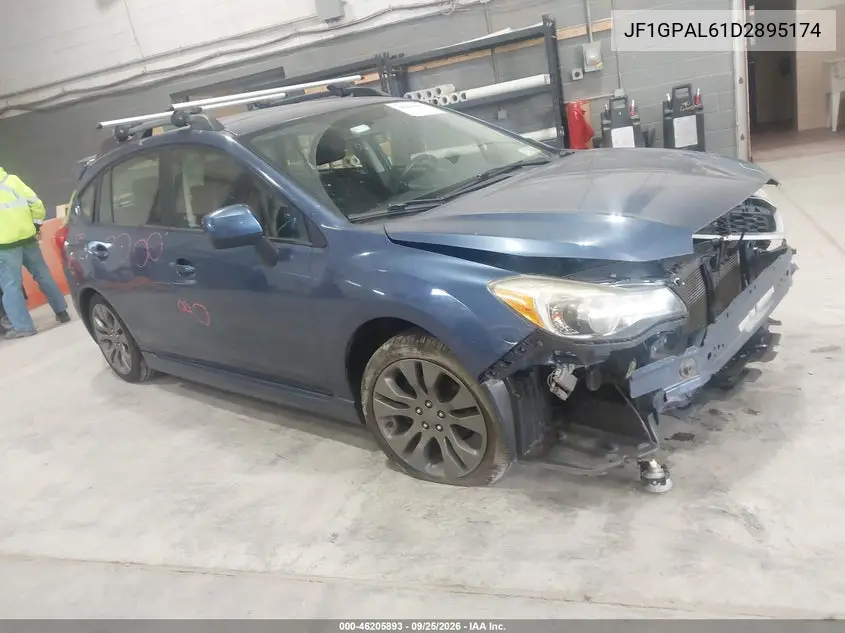 SUBARU IMPREZA 2013, VIN JF1GPAL61D2895174
