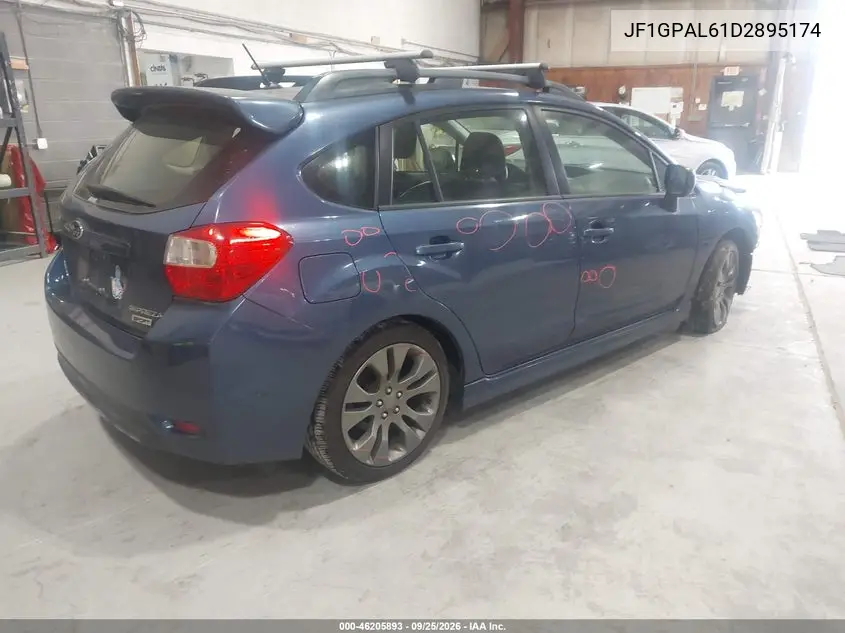 2013 SUBARU IMPREZA VIN JF1GPAL61D2895174 — фото 4