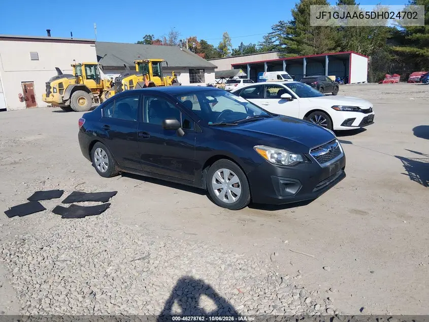 SUBARU IMPREZA 2013, VIN JF1GJAA65DH024702