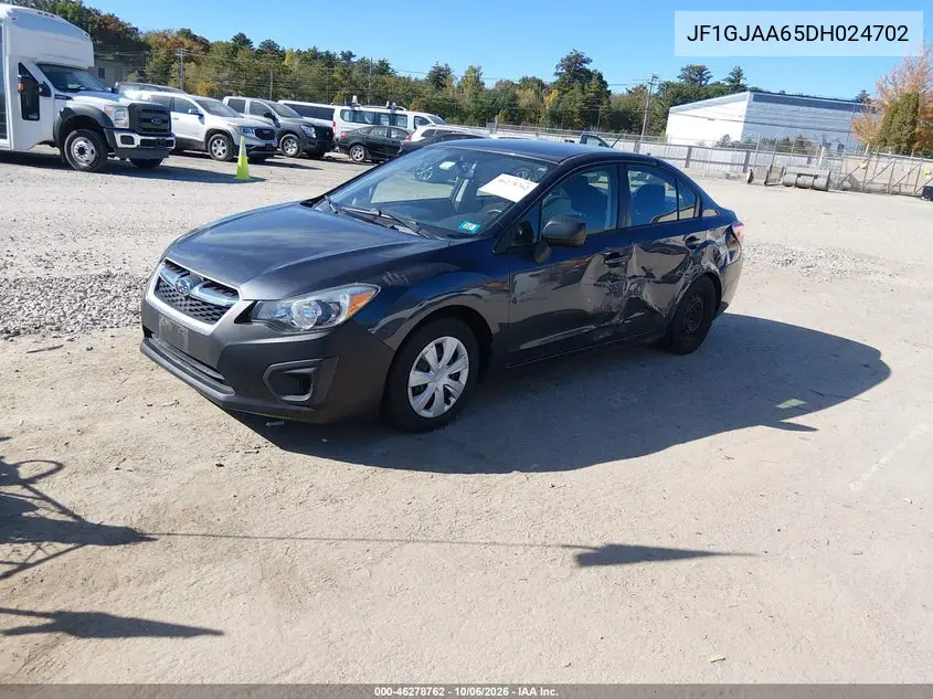 2013 SUBARU IMPREZA VIN JF1GJAA65DH024702 — фото 2