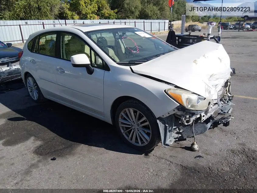 SUBARU IMPREZA 2013, VIN JF1GPAH68D2809223