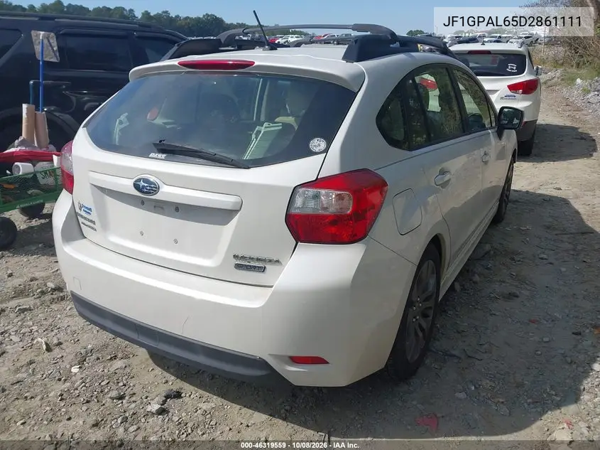 2013 SUBARU IMPREZA VIN JF1GPAL65D2861111 — фото 4