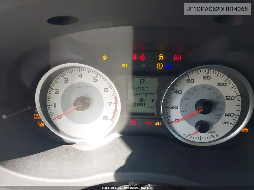 2013 SUBARU IMPREZA VIN JF1GPAC62DH814065 — фото 7