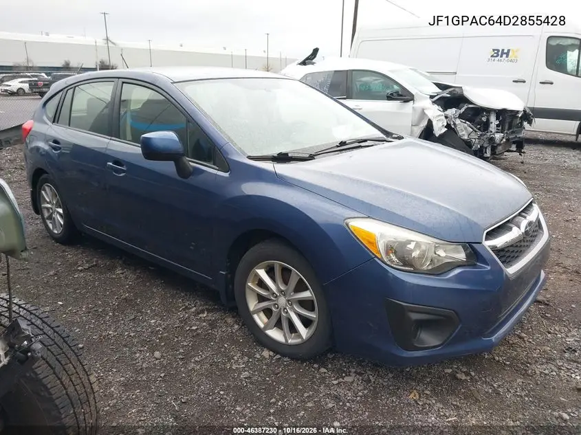 SUBARU IMPREZA 2013, VIN JF1GPAC64D2855428