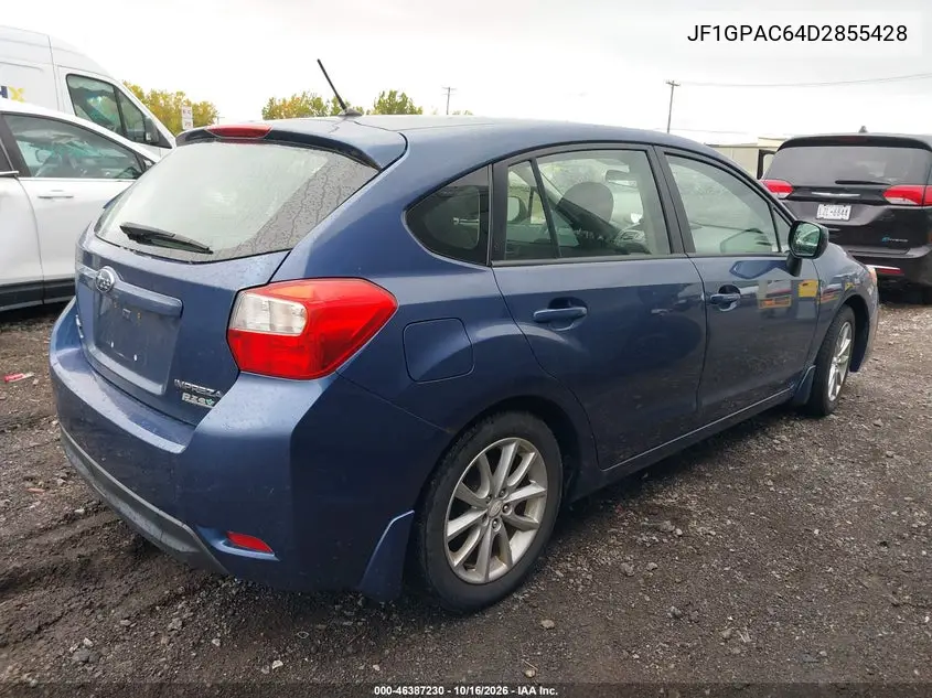 2013 SUBARU IMPREZA VIN JF1GPAC64D2855428 — фото 4