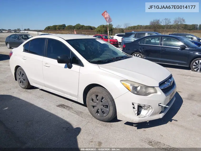 SUBARU IMPREZA 2014, VIN JF1GJAA67EG014177
