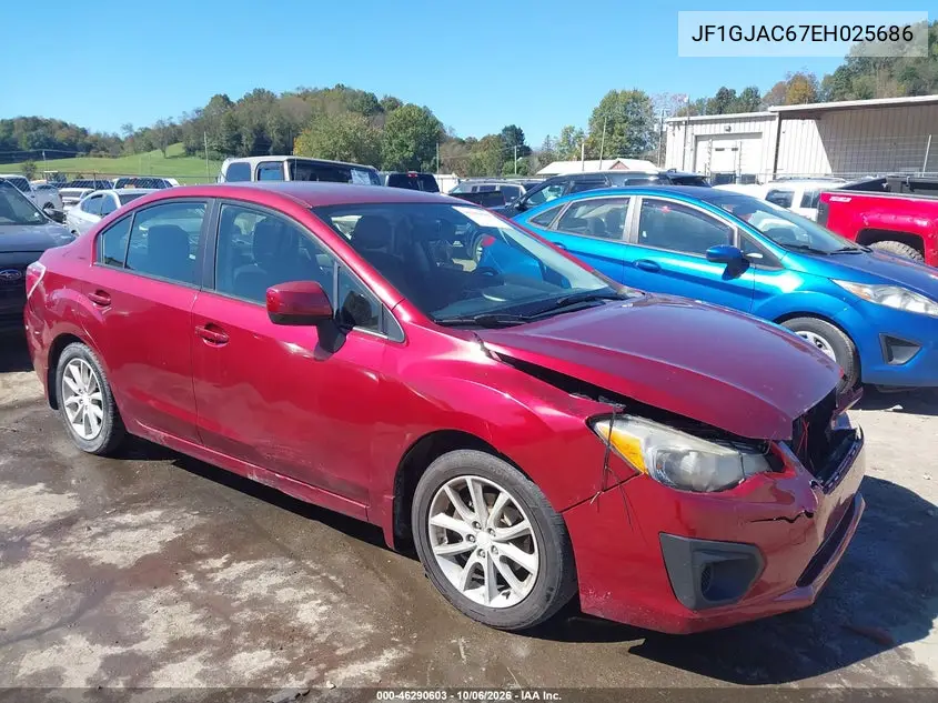 SUBARU IMPREZA 2014, VIN JF1GJAC67EH025686