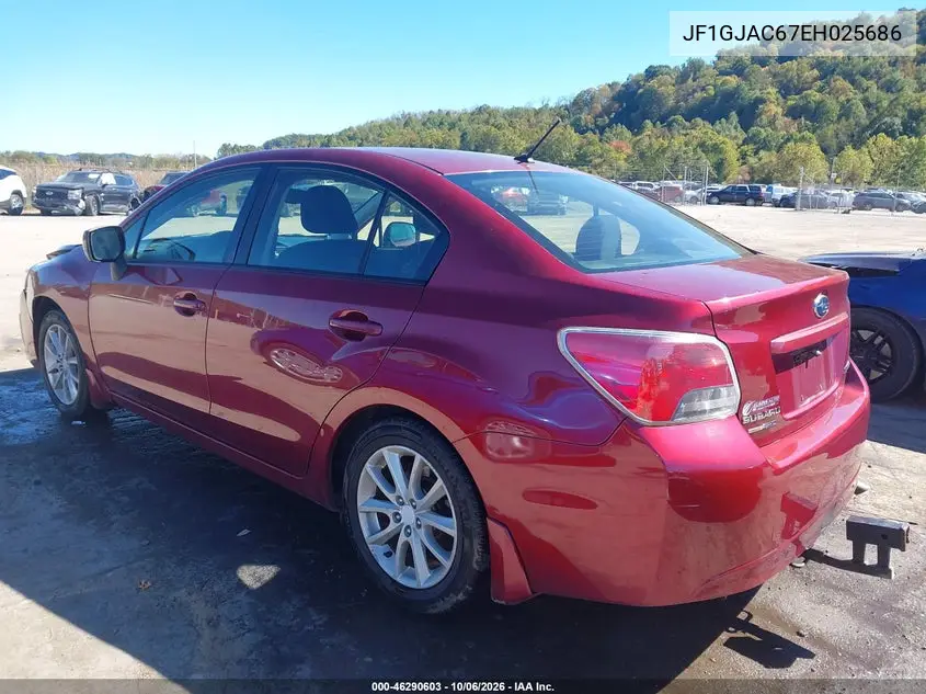 2014 SUBARU IMPREZA VIN JF1GJAC67EH025686 — фото 3