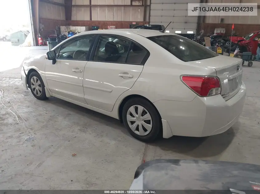2014 SUBARU IMPREZA VIN JF1GJAA64EH024238 — фото 3