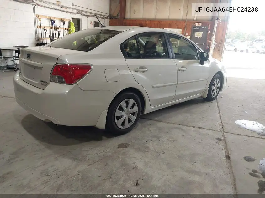 2014 SUBARU IMPREZA VIN JF1GJAA64EH024238 — фото 4