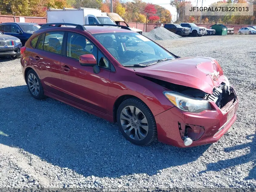 SUBARU IMPREZA 2014, VIN JF1GPAL67E8221013