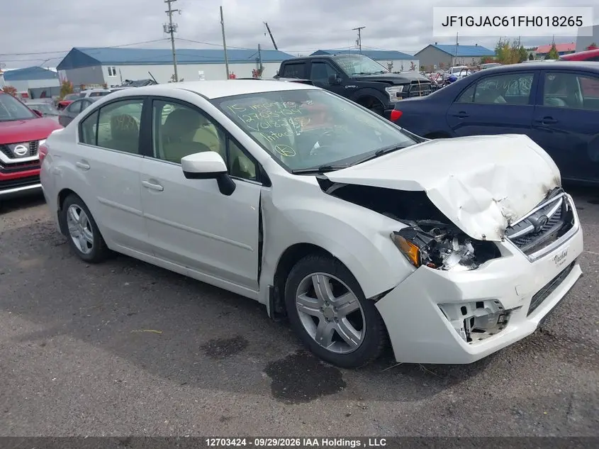 SUBARU IMPREZA 2015, VIN JF1GJAC61FH018265