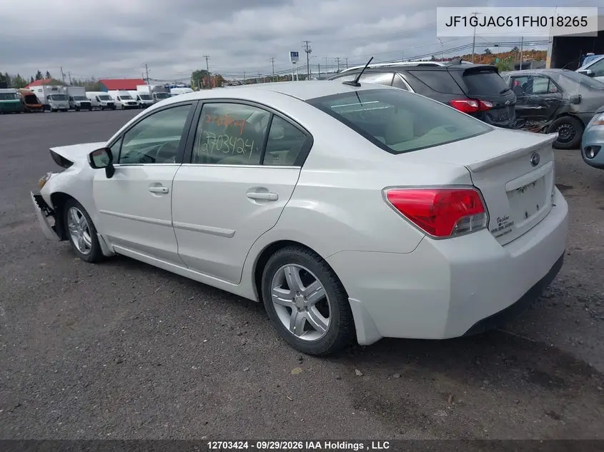 2015 SUBARU IMPREZA VIN JF1GJAC61FH018265 — фото 3